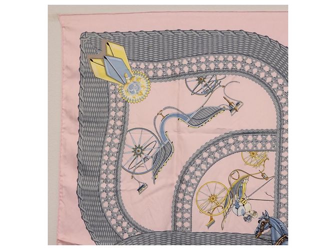 Hermès HERMES Carre 90 Tuch
V0ITURES PANIERS Seide Rosa - Ansicht 2