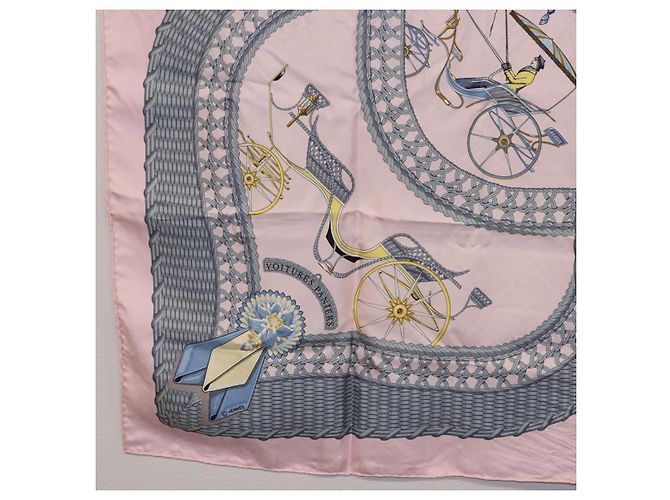 Hermès HERMES Carre 90 Tuch
V0ITURES PANIERS Seide Rosa - Ansicht 8