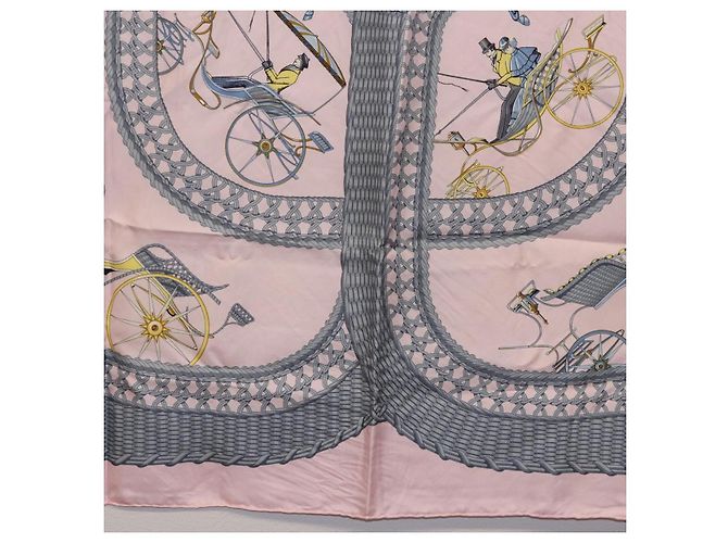 Hermès HERMES Carre 90 Tuch
V0ITURES PANIERS Seide Rosa - Ansicht 9