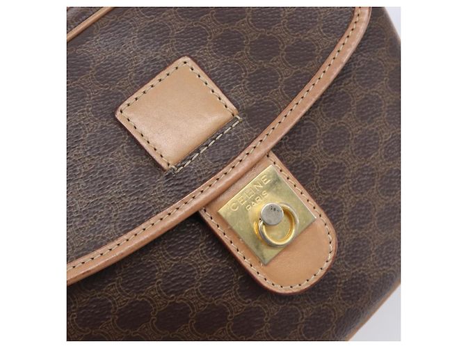 Céline CELINE Macadam Shoulder Bag PVC Brown Gold Tone - vista 21