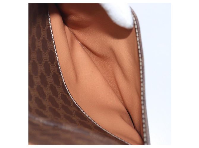 Céline CELINE Macadam Shoulder Bag PVC Brown Gold Tone - vista 28