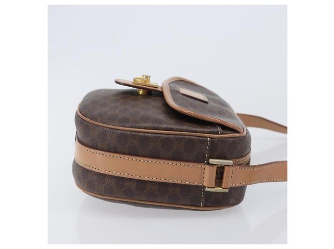 Céline CELINE Macadam Shoulder Bag PVC Brown Gold Tone - vista 3