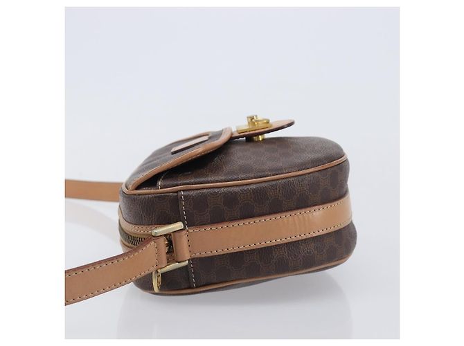 Céline CELINE Macadam Shoulder Bag PVC Brown Gold Tone - vista 4