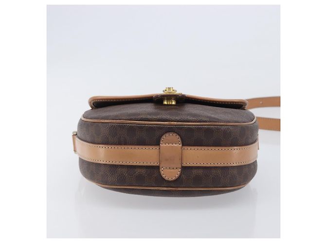 Céline CELINE Macadam Shoulder Bag PVC Brown Gold Tone - vista 5