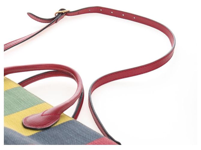 GUCCI Baiadera Hand Bag Canvas 2way Multicolor Gold Tone 630358 - vista 16