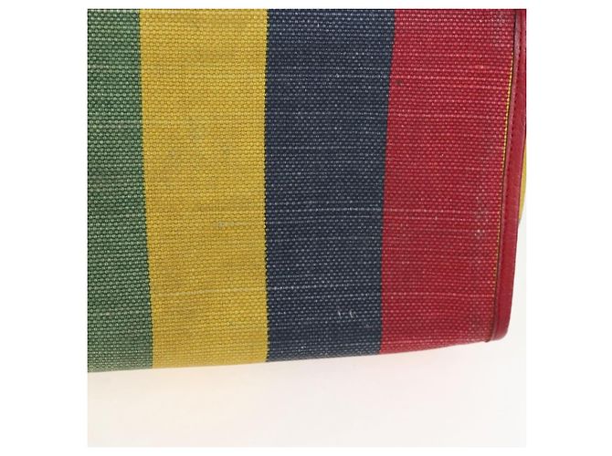 GUCCI Baiadera Hand Bag Canvas 2way Multicolor Gold Tone 630358 - vista 17