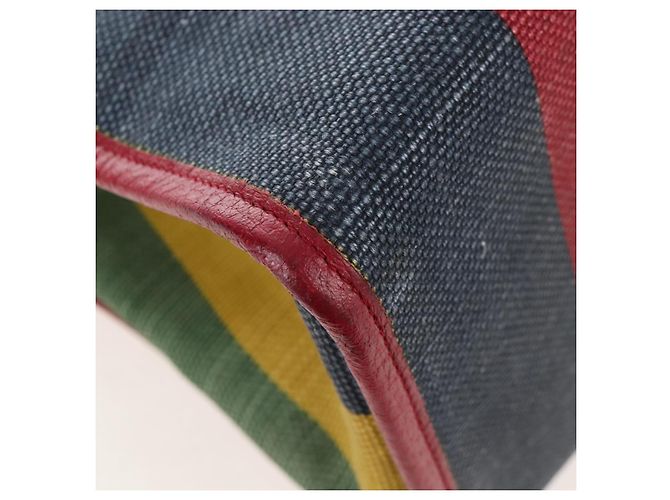 GUCCI Baiadera Hand Bag Canvas 2way Multicolor Gold Tone 630358 - vista 19