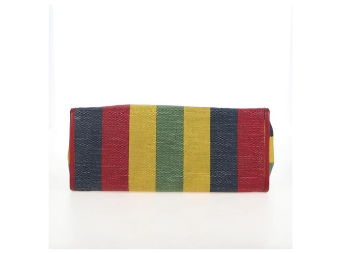 GUCCI Baiadera Hand Bag Canvas 2way Multicolor Gold Tone 630358 - vista 5
