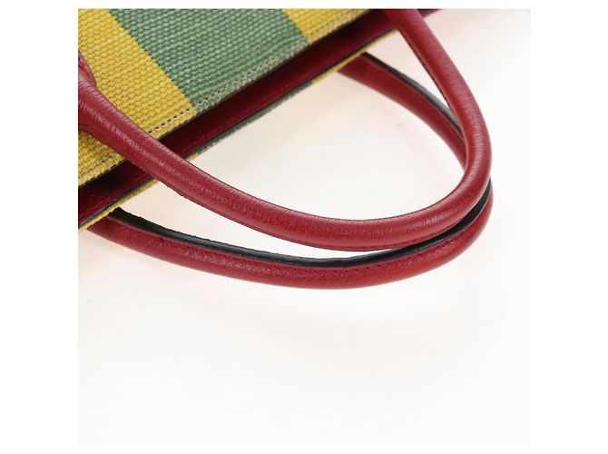 GUCCI Baiadera Hand Bag Canvas 2way Multicolor Gold Tone 630358 - vista 8