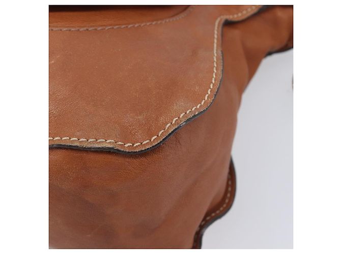 Chloé Chloe Marcie Hand Bag Leather 2way Brown Gold - vista 14