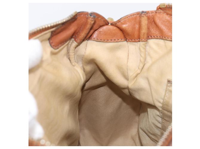 Chloé Chloe Marcie Hand Bag Leather 2way Brown Gold - vista 27
