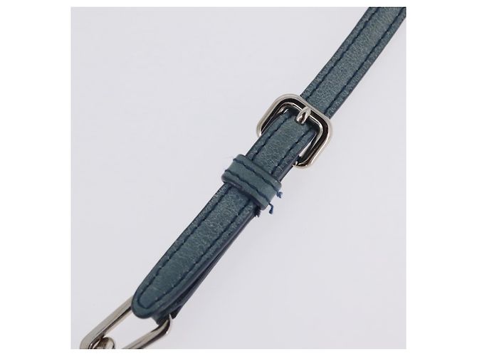 Miu Miu Matelasse Chain Shoulder Bag Vitellolux Blue Silver - vista 16