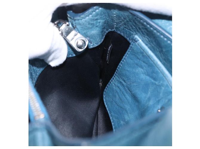 Miu Miu Matelasse Chain Shoulder Bag Vitellolux Blue Silver - vista 24