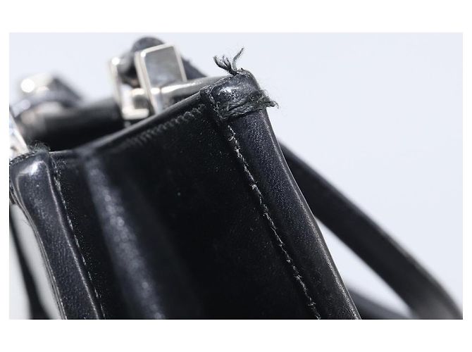 GUCCI Jackie Hand Bag Leather Black Silver 002 1065 - vista 10
