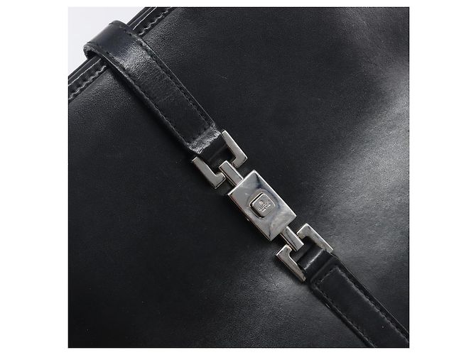 GUCCI Jackie Hand Bag Leather Black Silver 002 1065 - vista 19