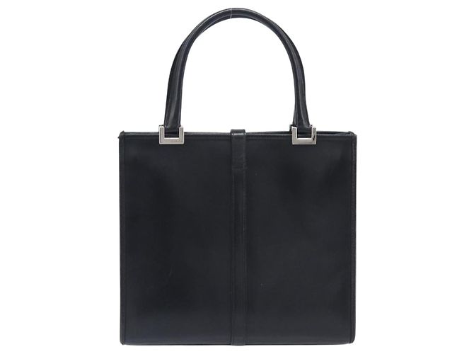 GUCCI Jackie Hand Bag Leather Black Silver 002 1065 - vista 2