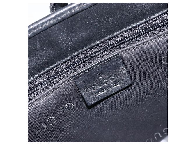 GUCCI Jackie Hand Bag Leather Black Silver 002 1065 - vista 20