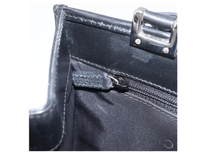 GUCCI Jackie Hand Bag Leather Black Silver 002 1065 - vista 23