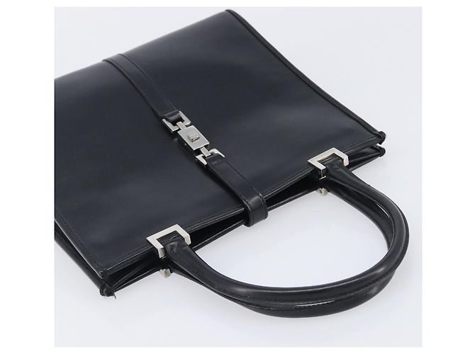 GUCCI Jackie Hand Bag Leather Black Silver 002 1065 - vista 6
