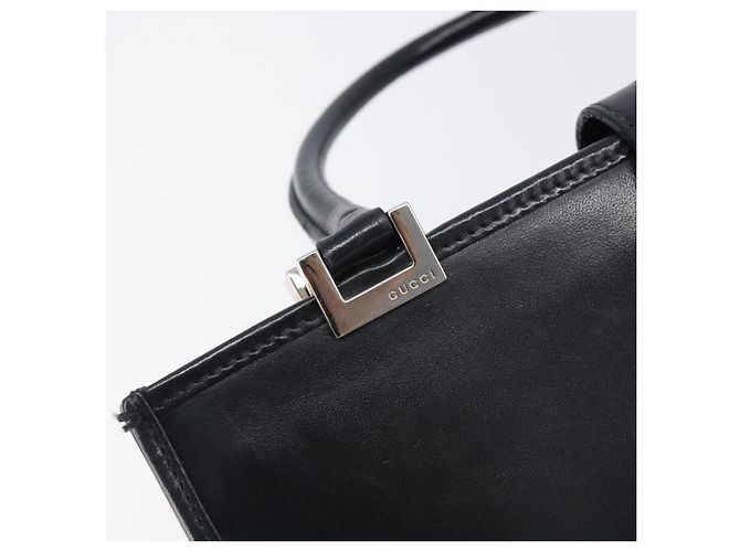 GUCCI Jackie Hand Bag Leather Black Silver 002 1065 - vista 9