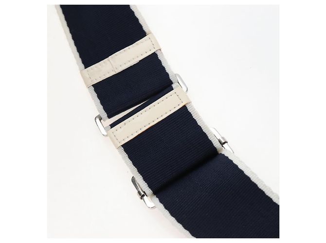 Christian Dior Trotter Canvas Boston Bag PVC 2way Navy Silver - vista 15