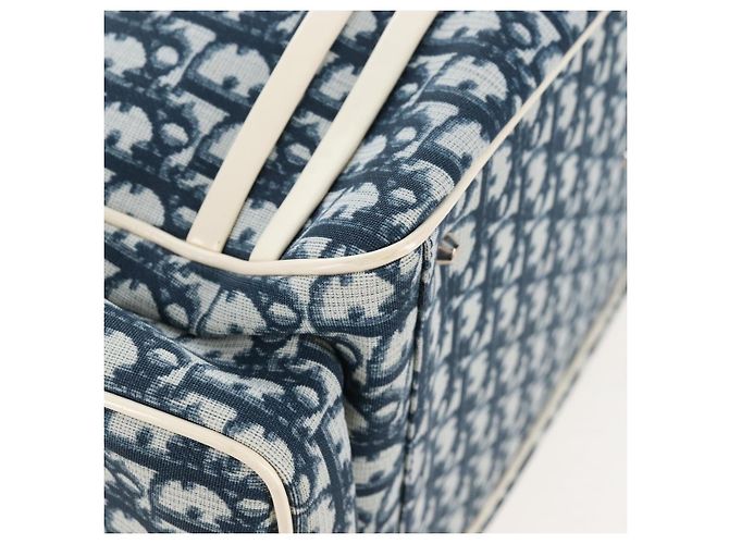 Christian Dior Trotter Canvas Boston Bag PVC 2way Navy Silver - vista 20