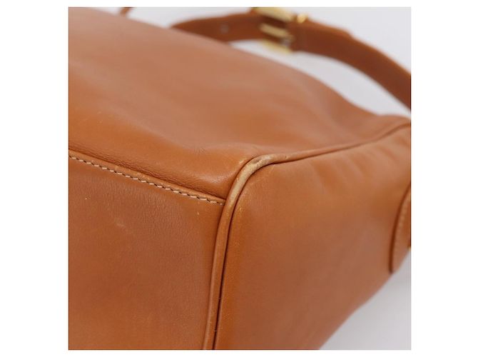 GUCCI Bamboo Shoulder Bag Leather Brown Gold - vista 12