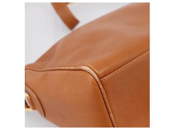 GUCCI Bamboo Shoulder Bag Leather Brown Gold - vista 13