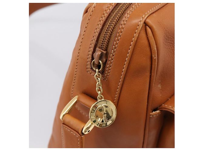 GUCCI Bamboo Shoulder Bag Leather Brown Gold - vista 14