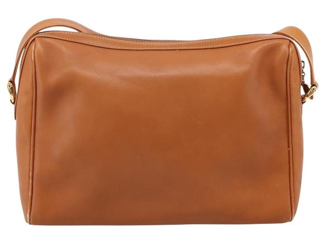 GUCCI Bamboo Shoulder Bag Leather Brown Gold - vista 3