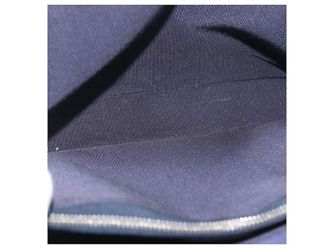 CHANEL Hand Bag Cotton jersey Navy Silver CC - vista 16