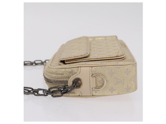 LOUIS VUITTON Monogram Shine McKenna Shoulder Bag Gold M92363 LV - vista 4