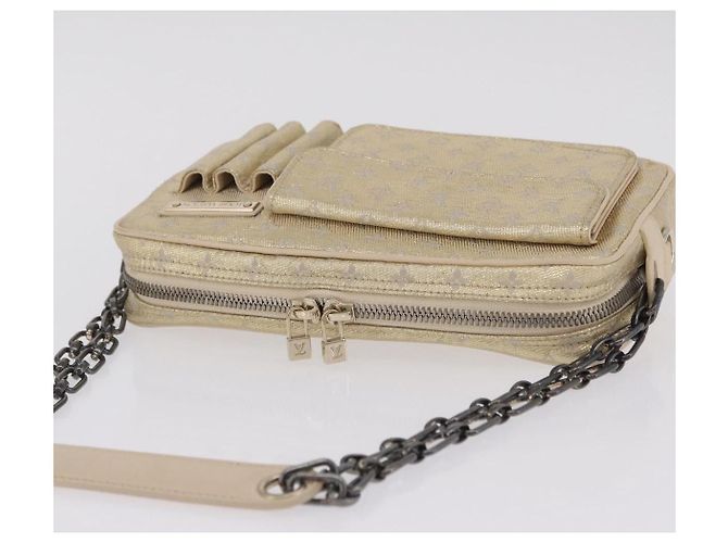 LOUIS VUITTON Monogram Shine McKenna Shoulder Bag Gold M92363 LV - vista 7