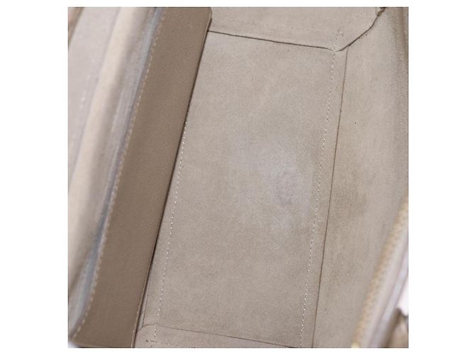 Céline CELINE Belt Bag Hand Bag Leather 2way Beige Gold Tone - vista 11