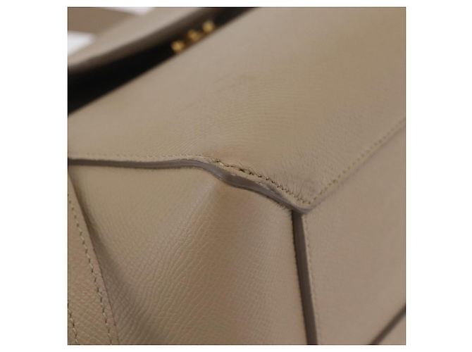 Céline CELINE Belt Bag Hand Bag Leather 2way Beige Gold Tone - vista 17
