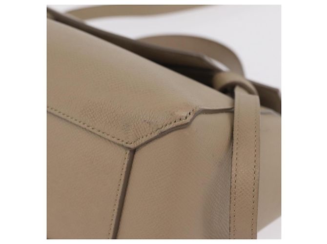 Céline CELINE Belt Bag Hand Bag Leather 2way Beige Gold Tone - vista 18