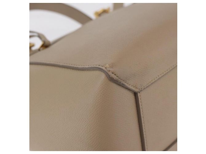 Céline CELINE Belt Bag Hand Bag Leather 2way Beige Gold Tone - vista 19