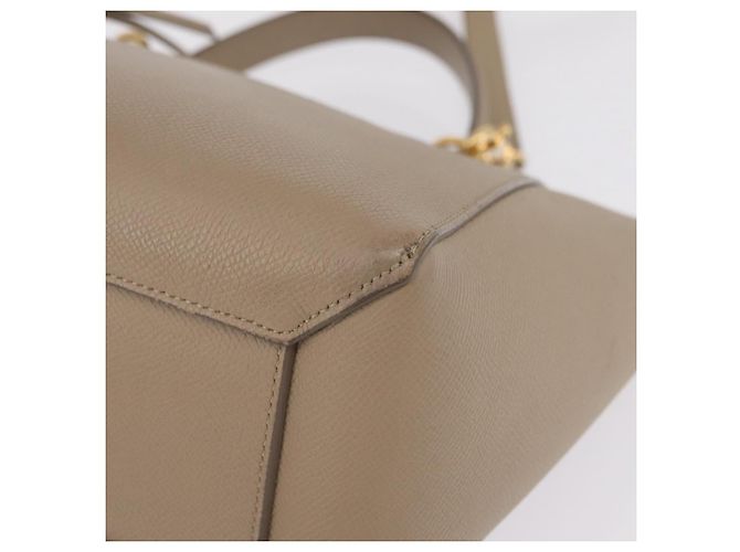 Céline CELINE Belt Bag Hand Bag Leather 2way Beige Gold Tone - vista 20