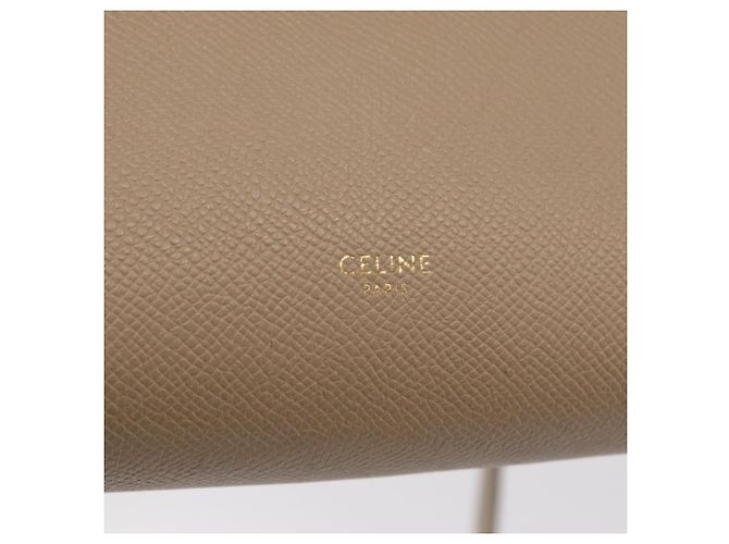 Céline CELINE Belt Bag Hand Bag Leather 2way Beige Gold Tone - vista 22