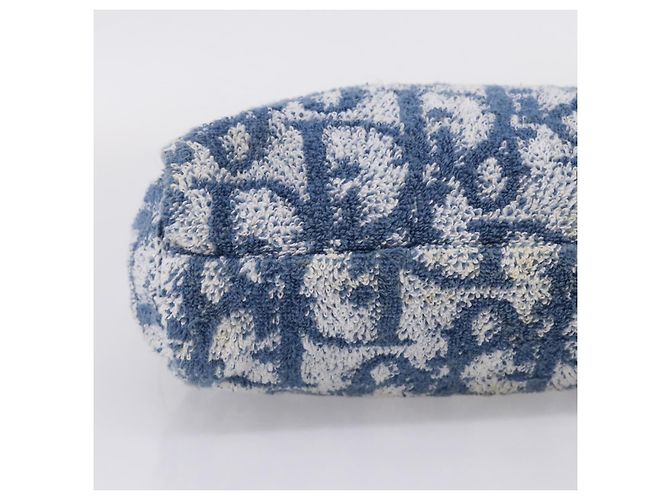 Christian Dior Trotter Canvas Hand Bag Pile Blue White - vista 16