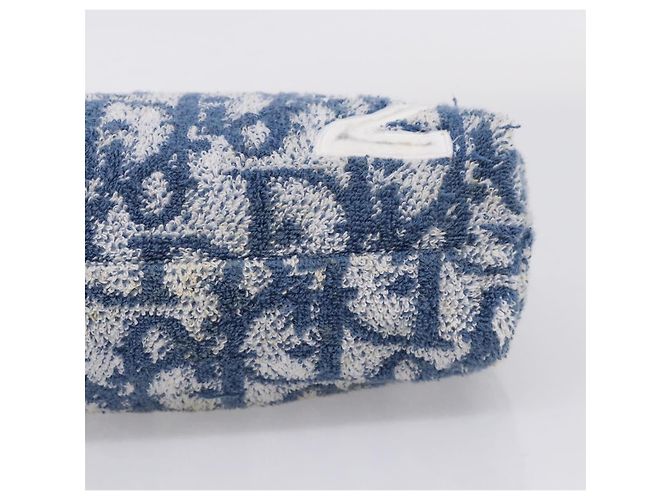 Christian Dior Trotter Canvas Hand Bag Pile Blue White - vista 17