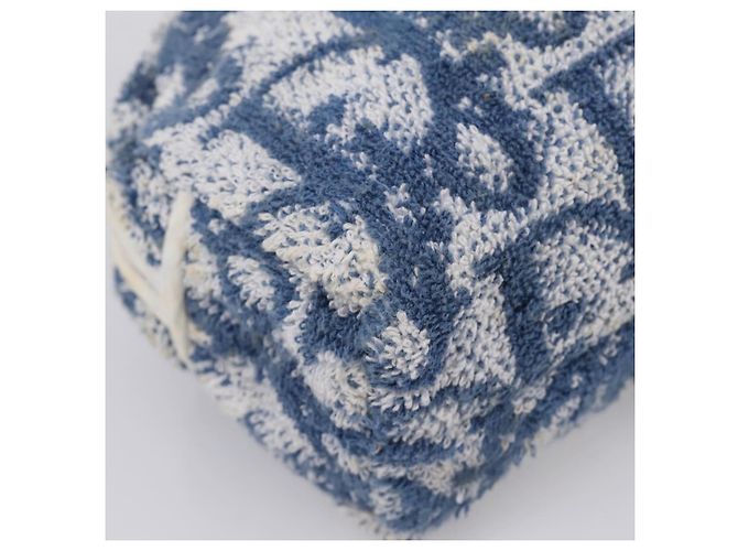 Christian Dior Trotter Canvas Hand Bag Pile Blue White - vista 21