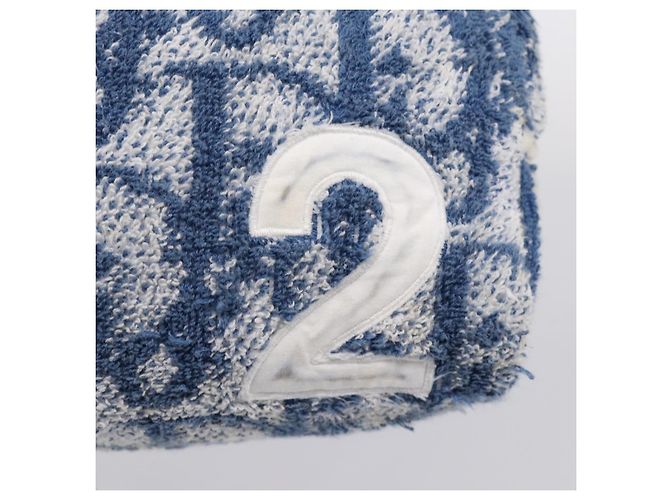 Christian Dior Trotter Canvas Hand Bag Pile Blue White - vista 22