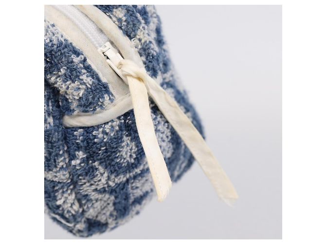 Christian Dior Trotter Canvas Hand Bag Pile Blue White - vista 23