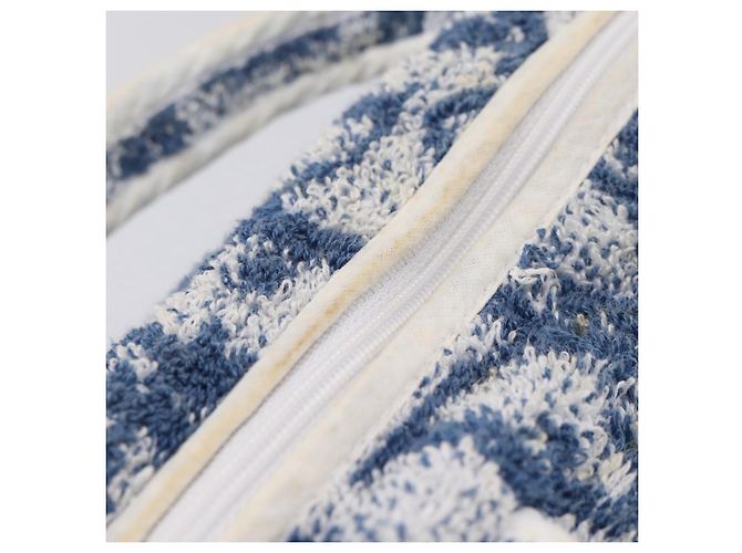 Christian Dior Trotter Canvas Hand Bag Pile Blue White - vista 8