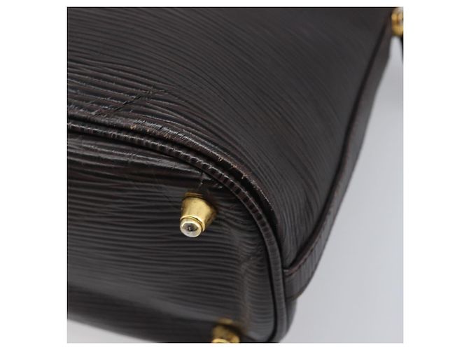 FENDI Hand Bag Leather Dark Brown Gold Tone - vista 17