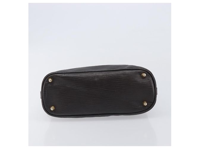 FENDI Hand Bag Leather Dark Brown Gold Tone - vista 5