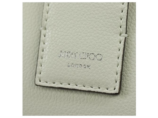 Jimmy Choo Cheri Crystal Hobo Shoulder Bag Leather White Silver - vista 18