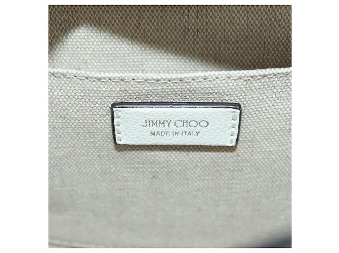 Jimmy Choo Cheri Crystal Hobo Shoulder Bag Leather White Silver - vista 21