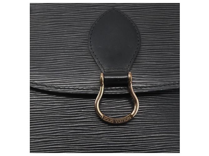 Saint-Cloud LOUIS VUITTON Epi Saint Cloud GM Shoulder Bag Black Noir M52192 LV - vista 18